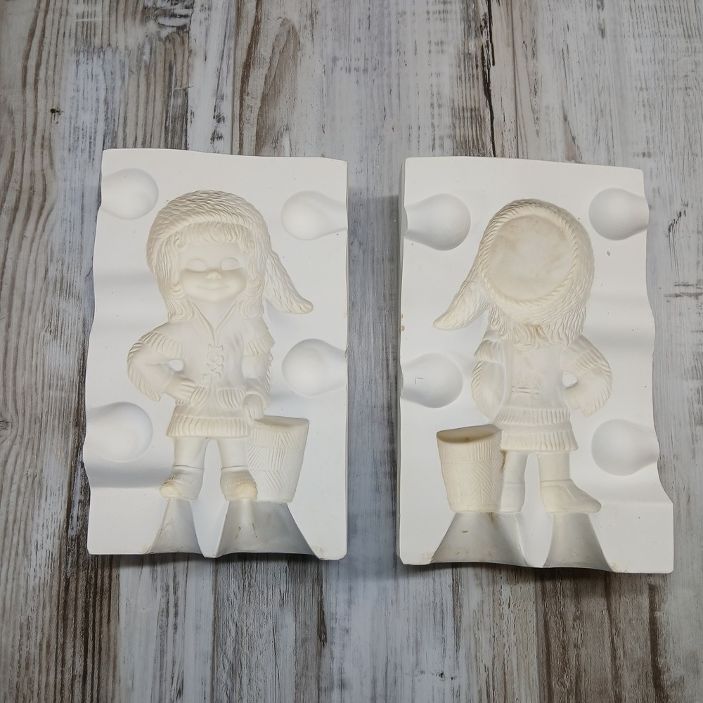 Kentucky Mold Co‎ Annie Broome 156 Ceramic Slip Casting Mold Vintage Girl 6.75"
